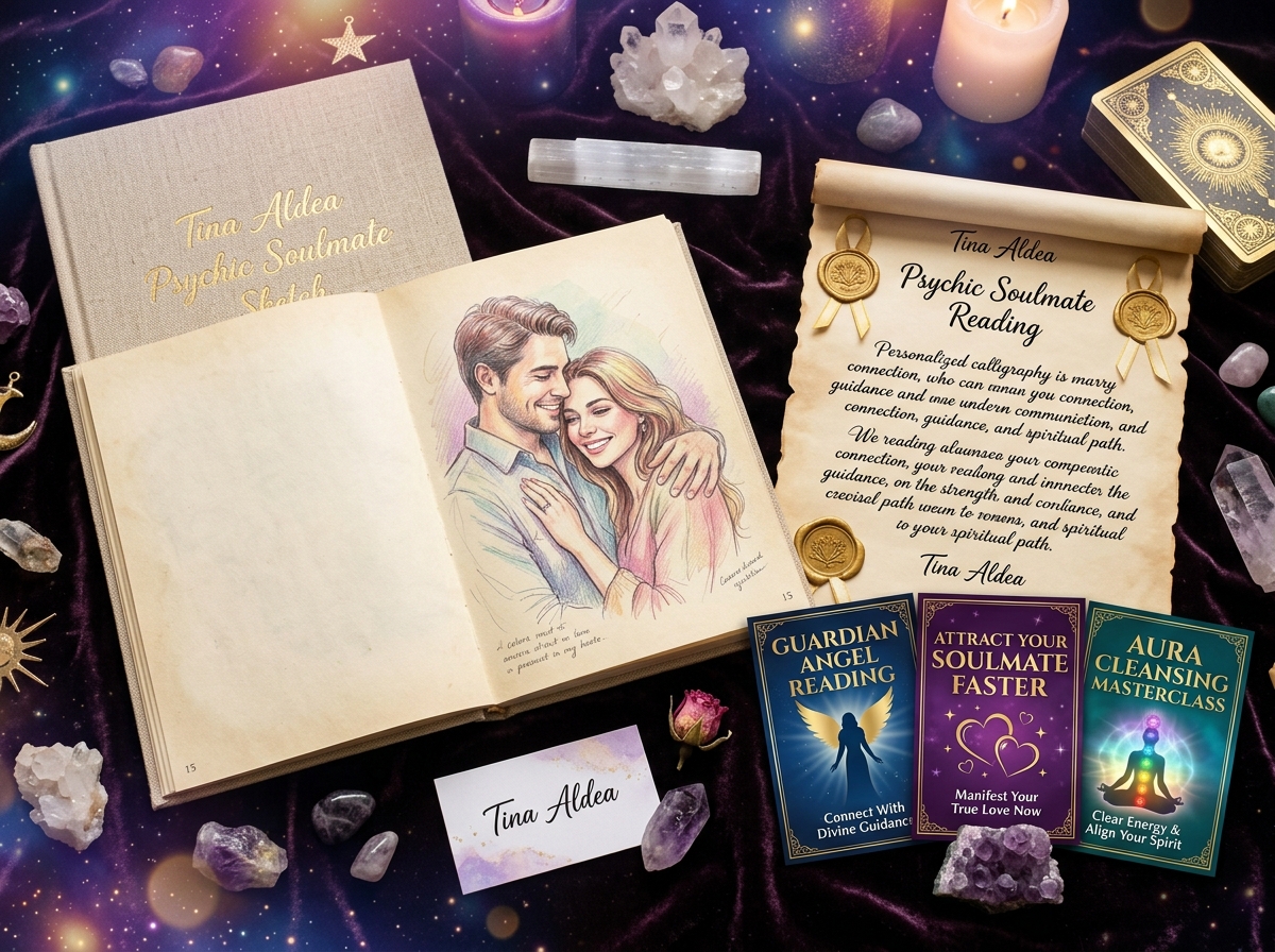 Tina Aldea — Hand-Drawn Psychic Soulmate Sketch & Reading